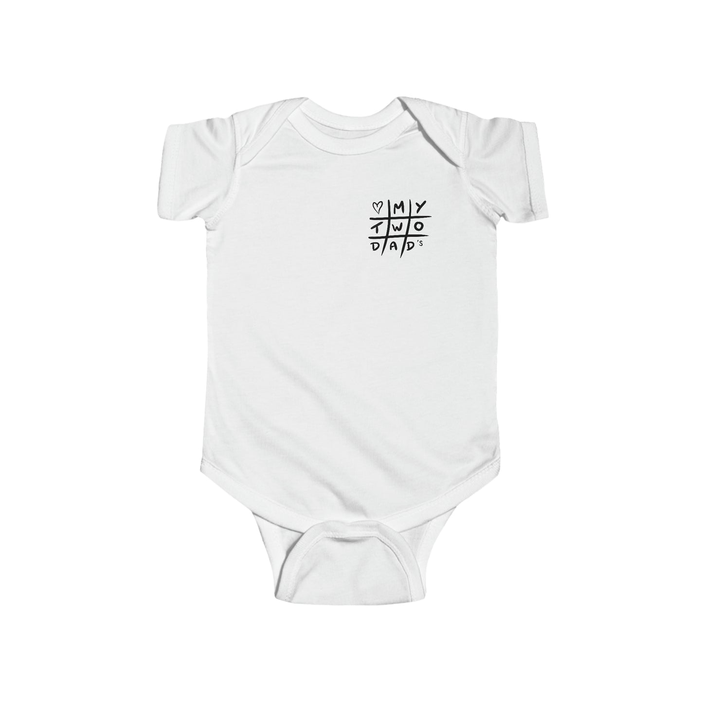Love My 2 Dads - Infant Bodysuit